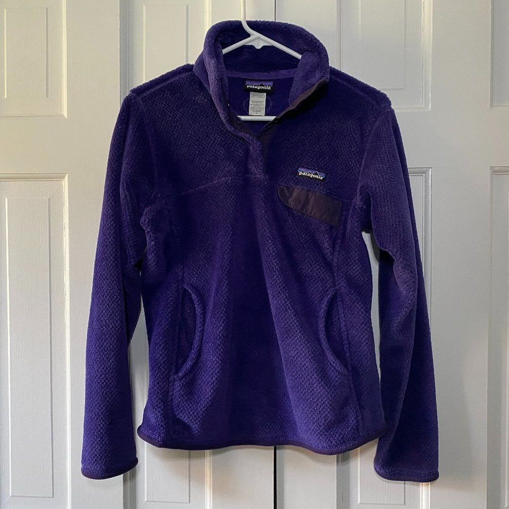 Patagonia Re-Tool Snap Violet Fleece Pullover - S